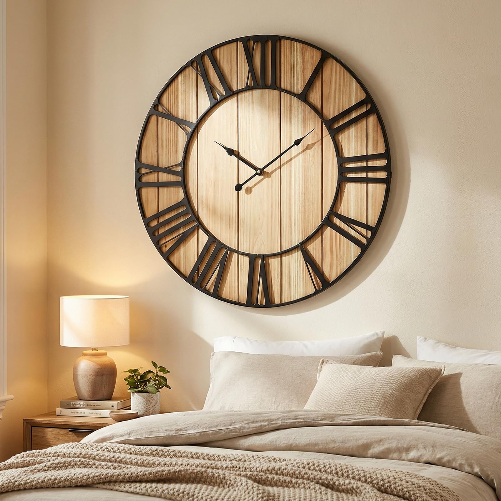 Horloge murale silencieuse pour chambre afin de dormir sans bruit de tic-tac