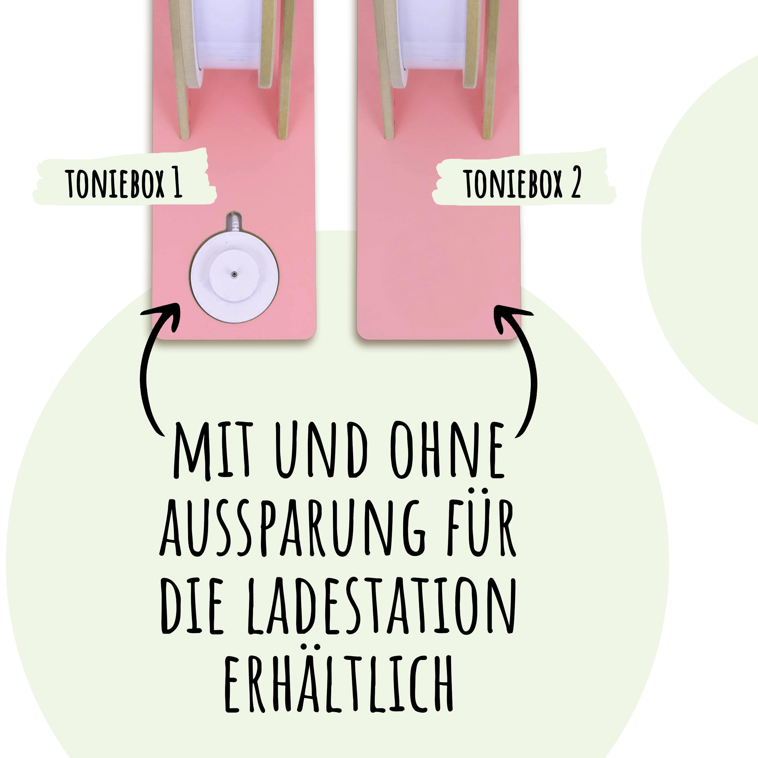Holzura - XXL Regal für Toniebox 2, Toniefiguren Riesenrad, Aufbewahrung für Tonies, Halterung für Toniebox, drehbar und personalisierbar mit Name