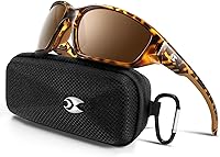 Vista 12 de Suoso Gafas de sol polarizadas deportivas para hombres: gafas de sol UV400 para mujeres, protección envolvente para pesca, conducción, TR90