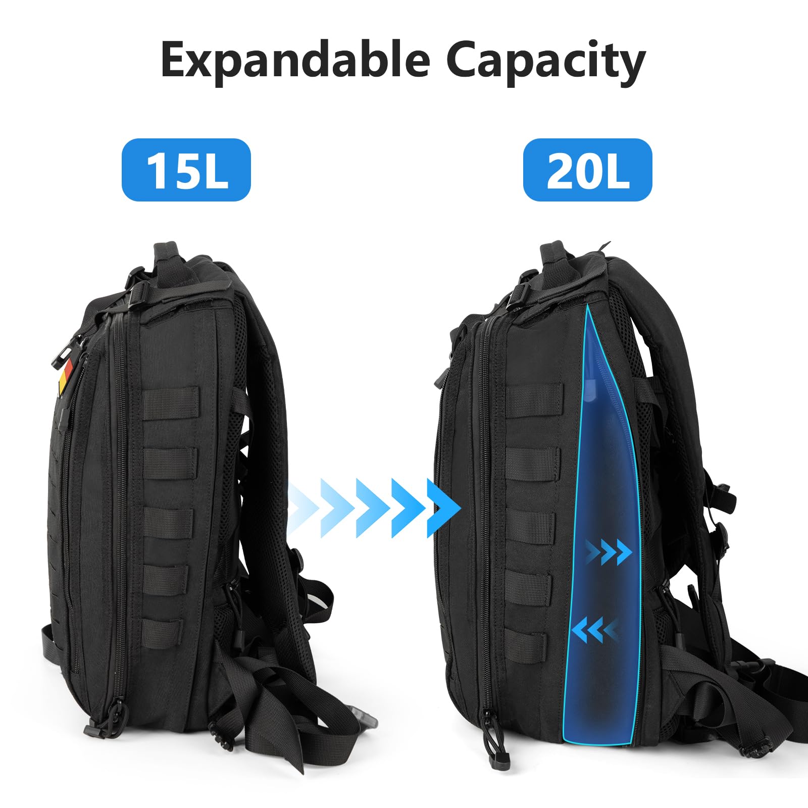 Mochila para casco de moto: mochila para moto de 20l para hombre y mujer
