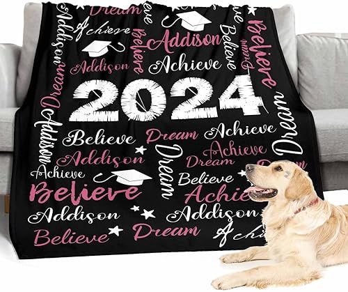 Miniatura 5 de D-Story Regalo de felicitaciones, regalos de graduación para niñas, manta de collage de fotos personalizada, regalos de novio para cumpleaños,