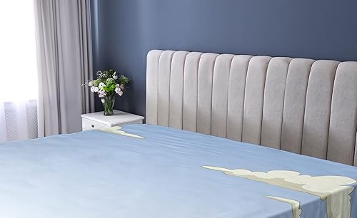 Miniatura 2 de Lunarable Cartoon Fitted Sheet, Polar Bear Catches Fish in The Ice Hole Arctic Frozen Land Fun Animal Design, Bed Cover with All-Round Elastic Deep