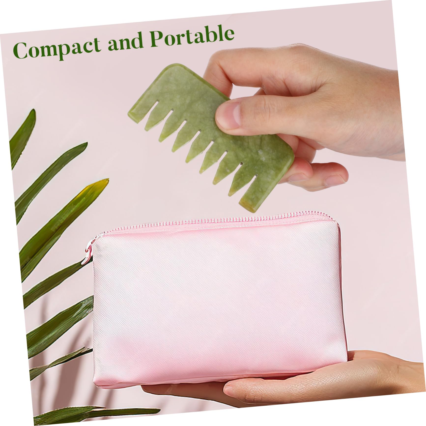 PACKOVE 2 Set Pettine Massaggiante Naturale Per Del Capelluto Strumenti Portatili Per Stimolare La Circolazione E Alleviare Anticaduta Dei Verde 2 Pezzi * 2