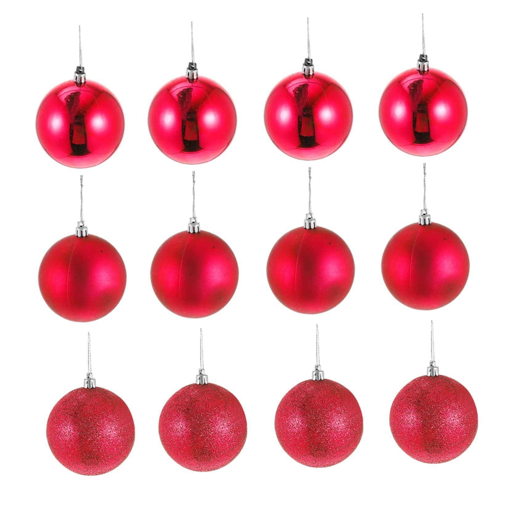 TOPBATHY 24stücke Weihnachtskugeln als Anhänger für Baum Dekorative Kugeldekoration für Party und Zuhause Hängekugeln aus Hochwertigen Materialien