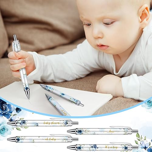 Vista 85 de Chuangdi 24 bolígrafos retráctiles a granel, con tinta negra, regalos para invitados, suministros escolares