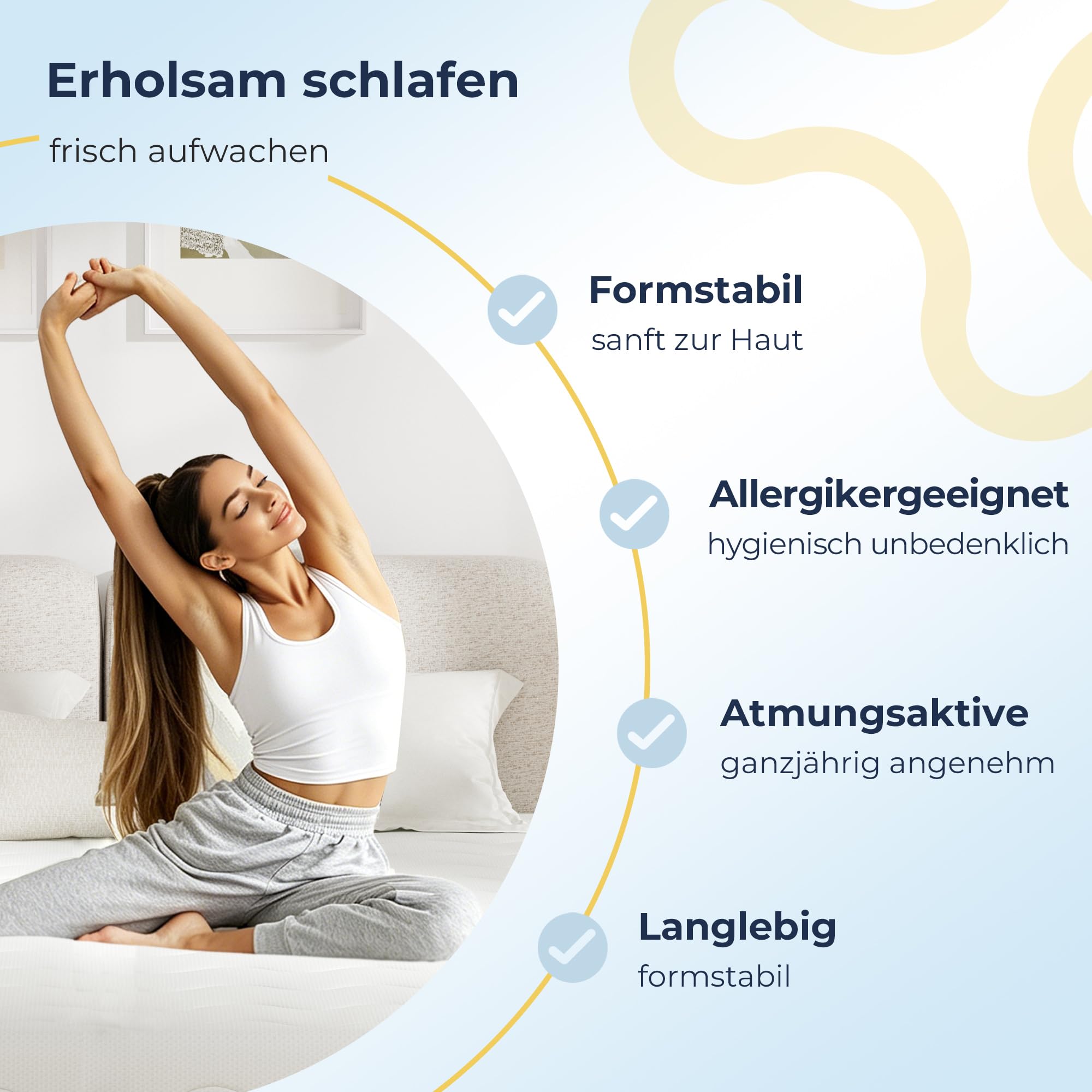 Napsie Matratze 90x200 cm– Mittelfest & Weich – Bild 5