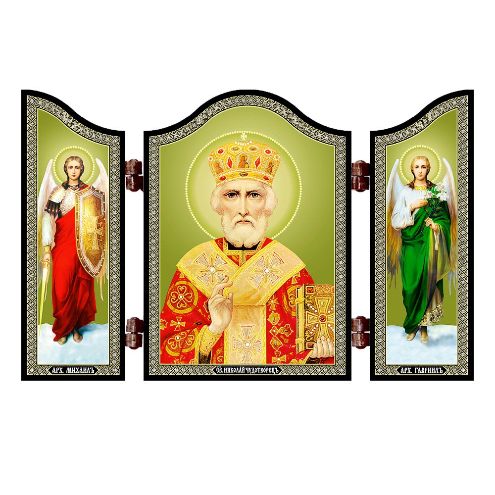 Nklaus Hl. Santa Claus Wonderworker 1414 St. Nicholas Miracle Worker Christian Icon Nikolaj Chudotvorec Travel Altar