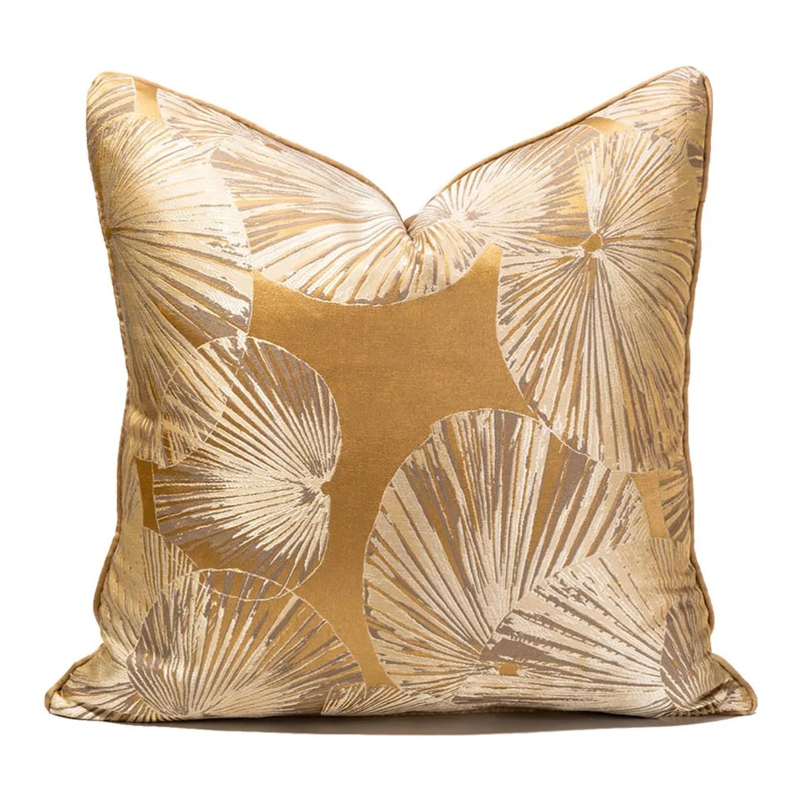 Fgujsur Color01 Cushion Covers Design Luxury Sofa Cushion Cover Blue Lotus Leaf Pattern Pillow For Home Hotel Bedroom Decoration(,45X45cm)