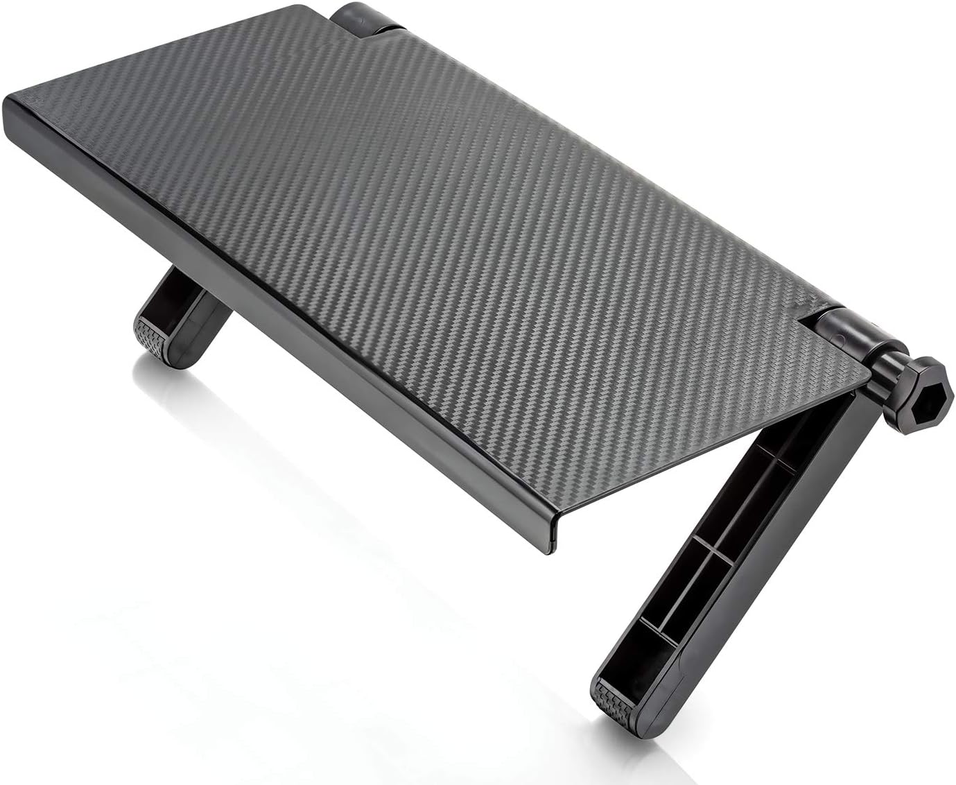 Black Adjustable Screen Top Shelf for Monitors and TVs