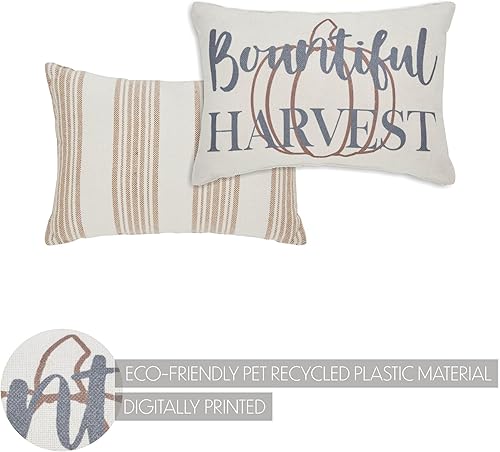 Miniatura 5 de VHC Brands Bountifall - Almohada de cosecha de calabaza de 9.5 x 14 pulgadas