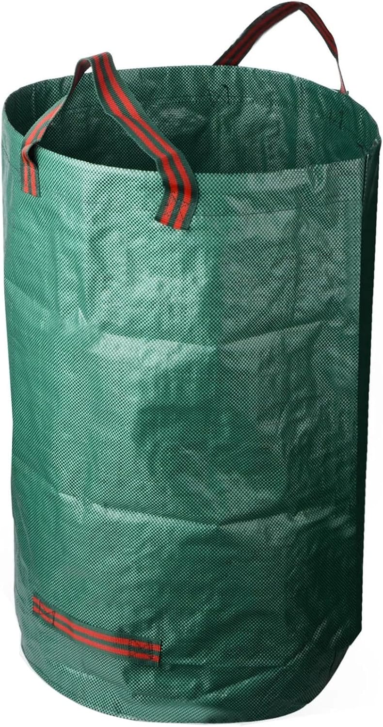 Garden Bag Large Capacity Reusable Heavy Duty Gardening Bags Leaf Waste Bag for DIY Planting Yard Lawn Pool Cleaning 32/72/80/105/132 Gallons (Color : 4pcs, Size : 400L)