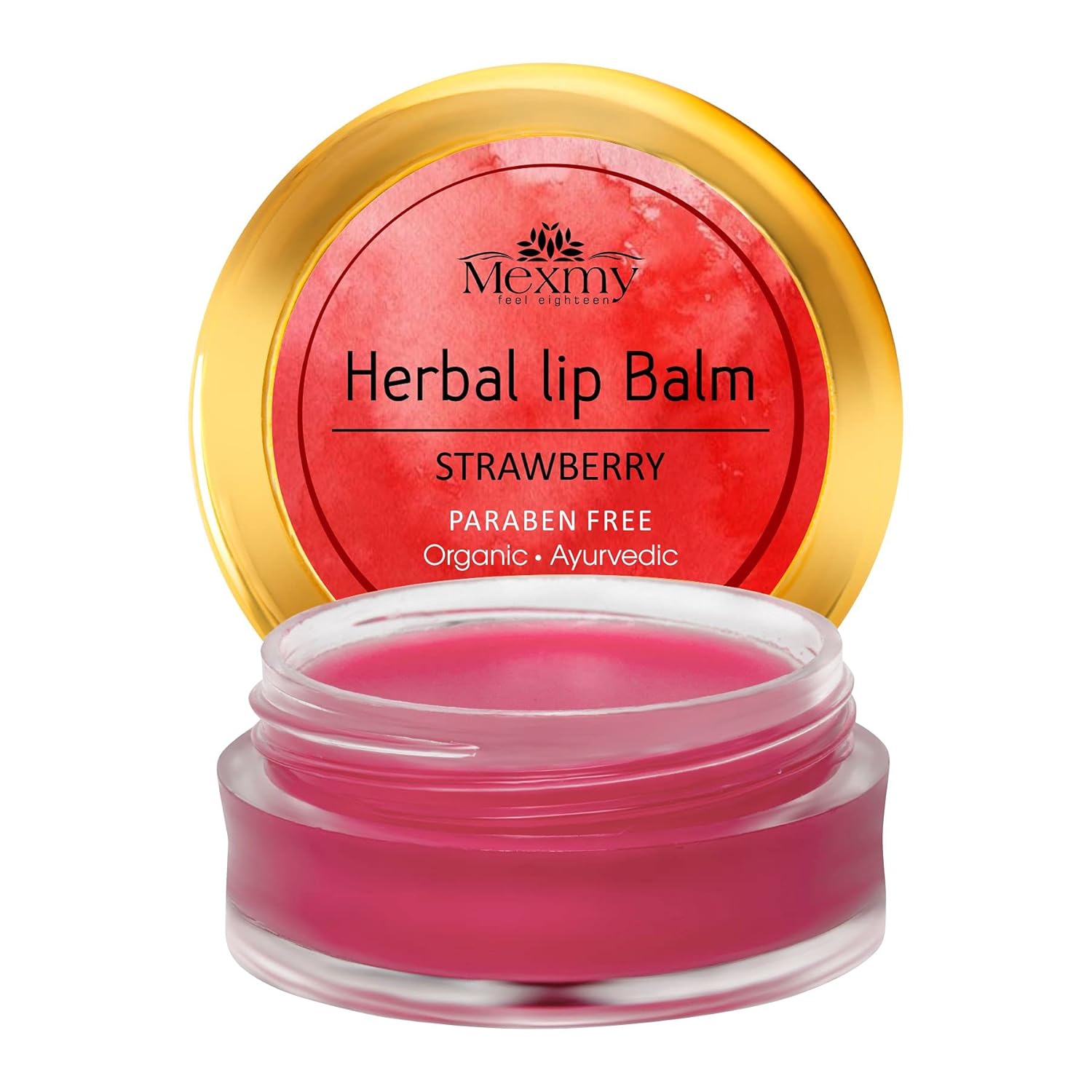 Buy Mexmy Feel Eighteen Strawberry Lip Balm Organic Lip Balm For Dry/Chapped Lips Dark Lips