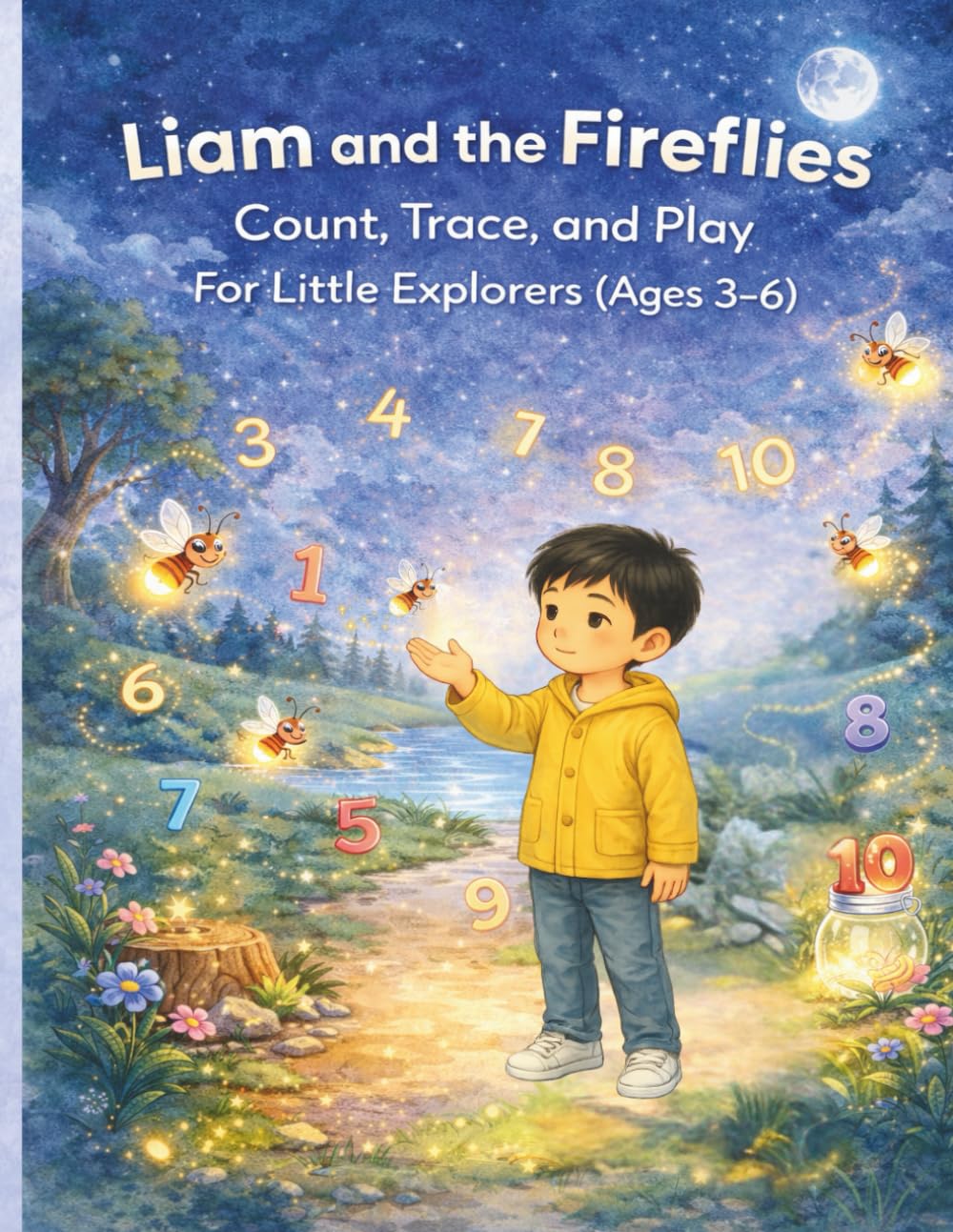 Liam and the Fireflies: A Counting and Tracing Adventure for Little Explorers