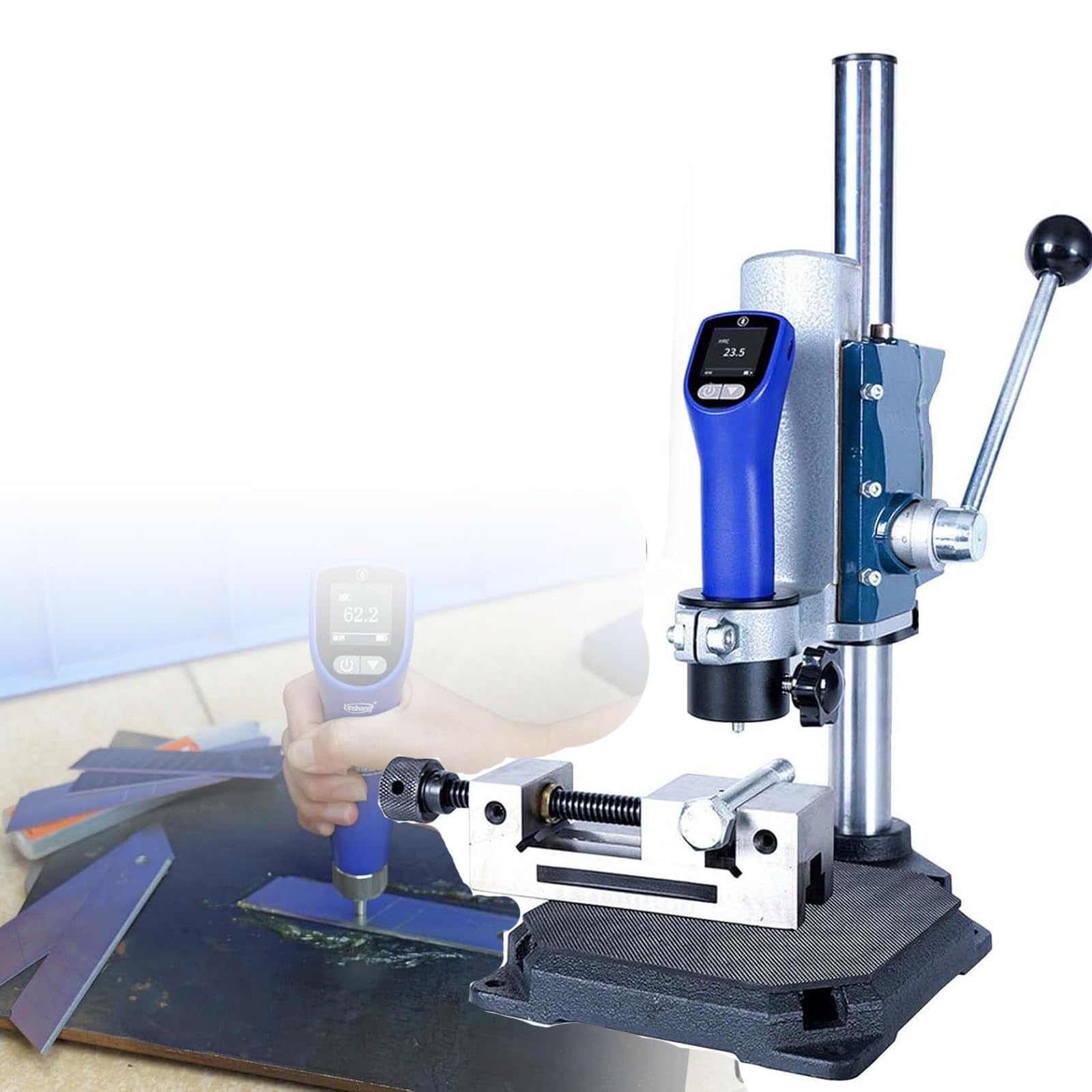 HajMyrdonyx Portable Digital Hardness Tester with HV HRC HRB HB Scales B