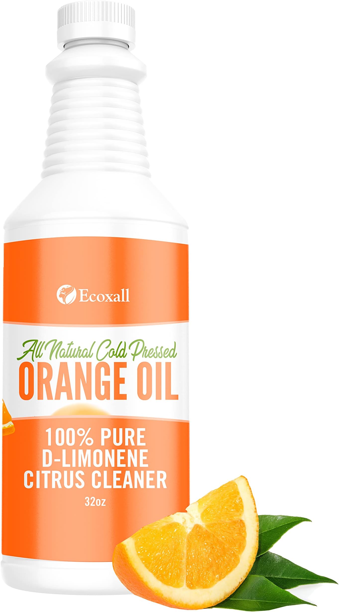 Orange Oil - 100% Pure D-Limonene - All Natural Cold Pressed Citrus Oil - All Purpose Cleaner for Cleaning, Degreasing, and more - 32 fl oz