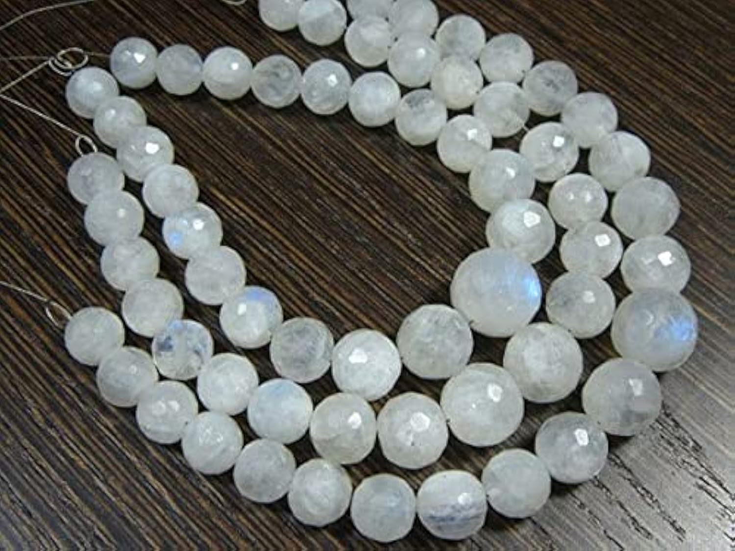 Pierre de lune arc-en-ciel perles disco facettées pour un style bohème chic au quotidien