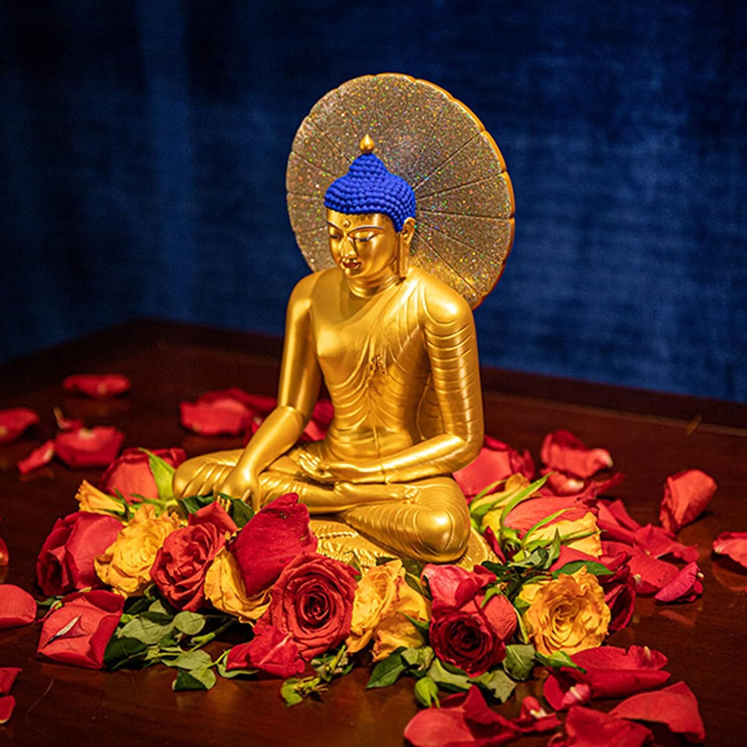 Statua del Buddha Seduto Shakyani per la Decorazione della casa, Statuetta da Collezione del Buddha della Meditazione Zen per la Decorazione della Stanza Spirituale, Decorazione dell'altare,