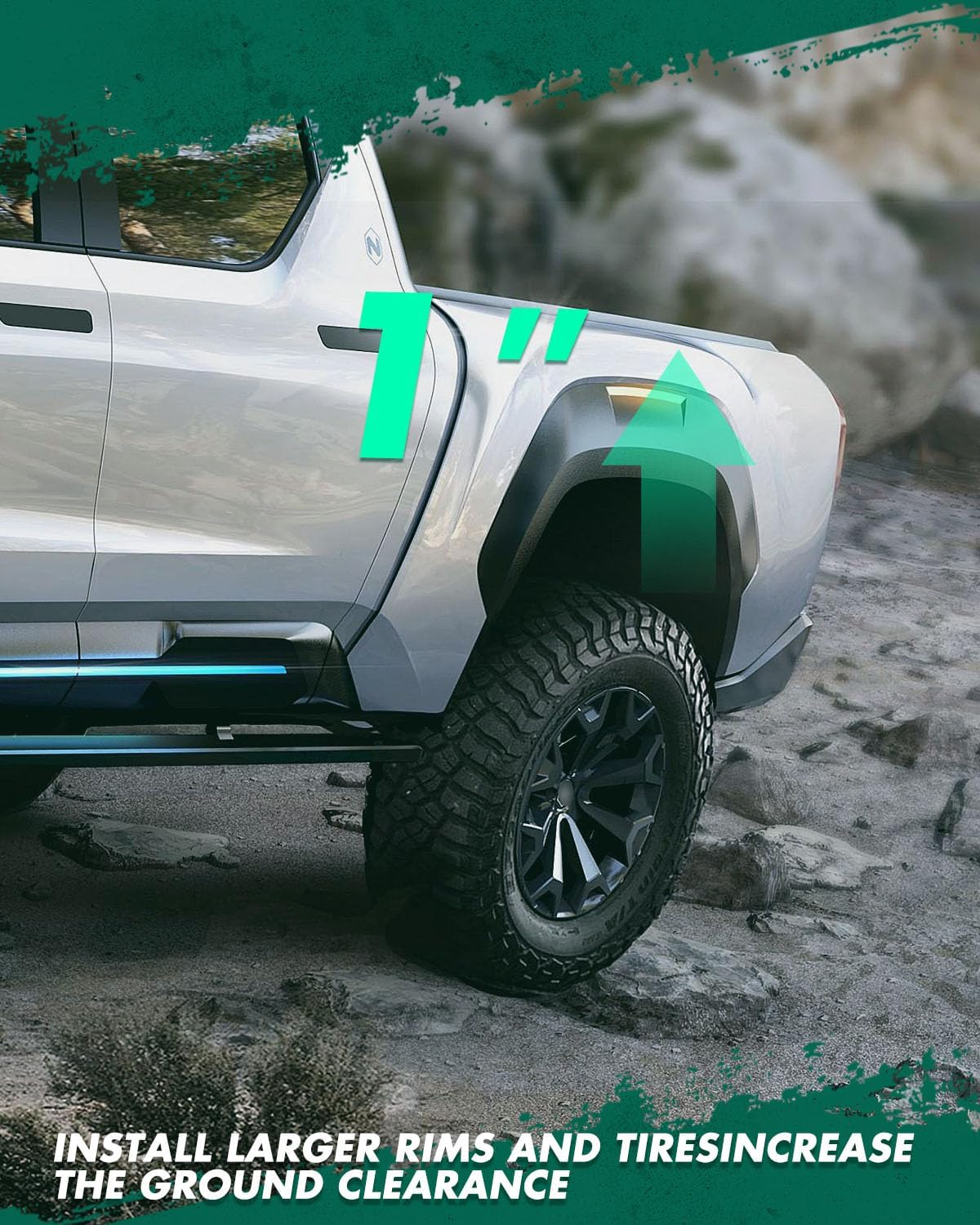 SCITOO 1 inch Rear Leveling lift kit for Ford 2008-2020 1" Lift Strut Spacer Compatible for Ford F-150 2004-2020 Rear Lift Blocks