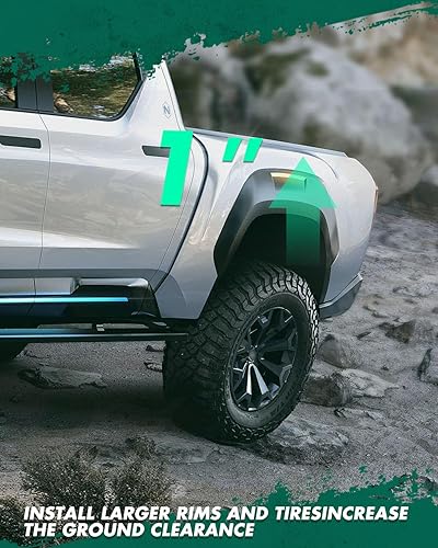 Miniatura 5 de SCITOO Kit de elevación de nivelación trasera de 1 pulgada negro compatible con 1999-2018 para FordF2504WD SUPER DUTY para Ford F250 F350 Superduty