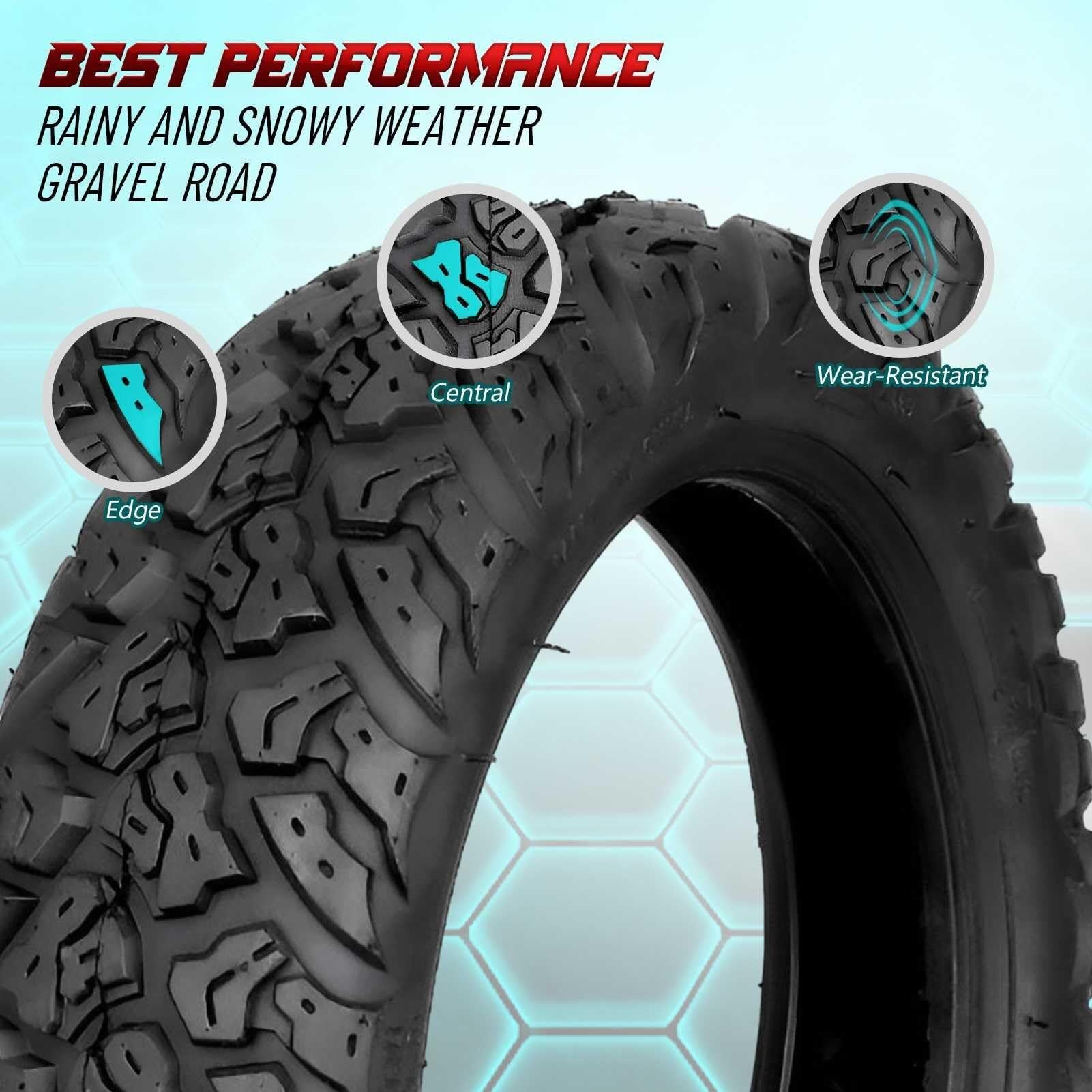 Pneu amélioré 10x2.50-6.5 Tubeless Tire pour scooter | 10 pouces 10x2.50/6.5 Pneu Tubeless Scooter électrique | 10x2.50 6.5 Electric Scooter Off Road Caoutchouc Pneu