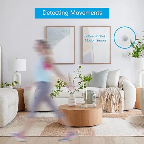 Miniatura 4 de Zigbee Motion Sensor (2-Pack),Requires zigbee hub, configurable DIY Portable Presence Detector Compatible with Home Assistant, Hubitat and Alexa
