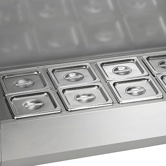 Arctic Air ACP48 47.25-Inch Countertop Refrigerated Sandwich/Salad Prep Table, Stainless Steel, 115v