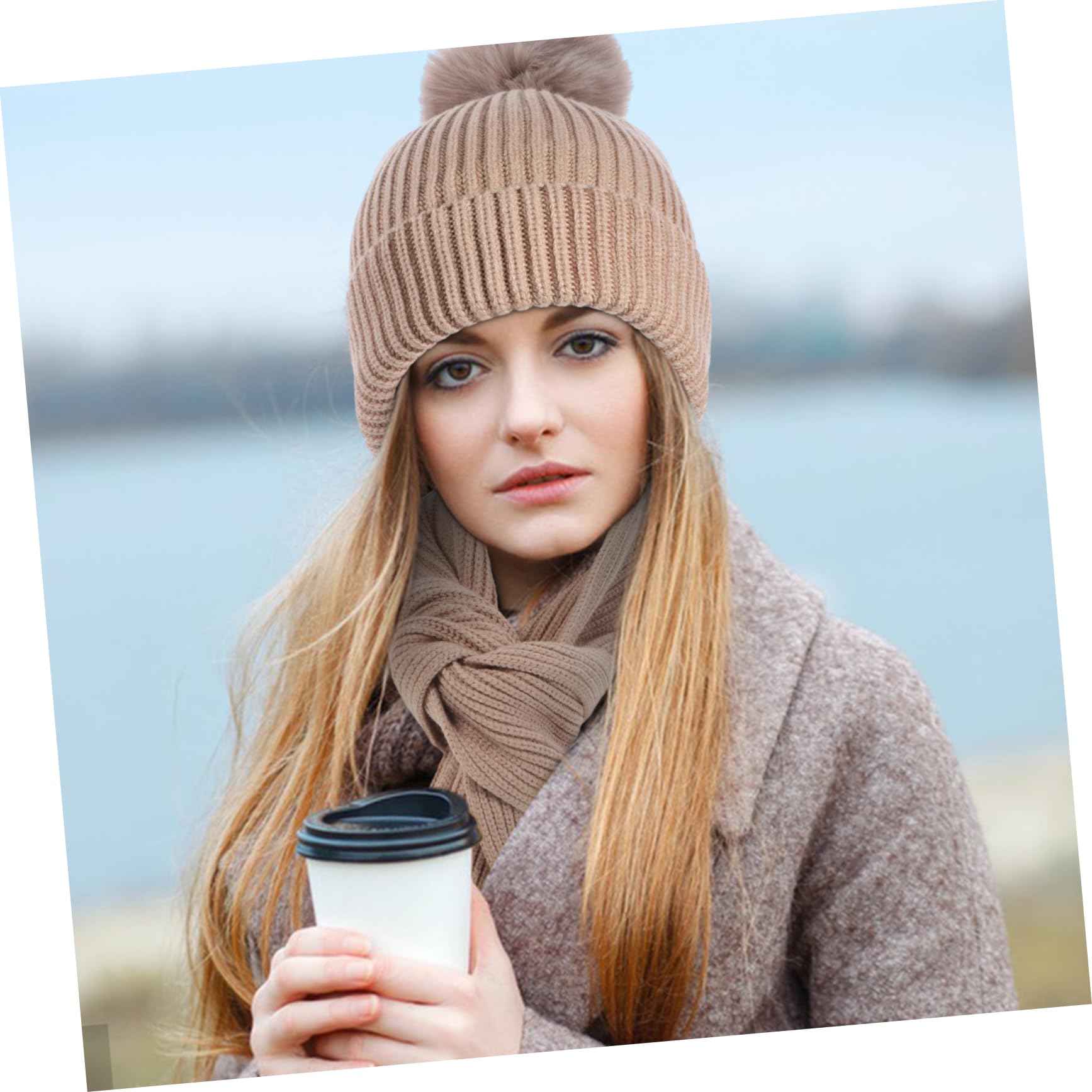 BESTYASH set sciarpa cappello krama sciarpa scarf femminucce fashion inter cappello hat sciarpa da donna berretto guanti caldi per ragazze sciarpa del cappello guanti per donna filato