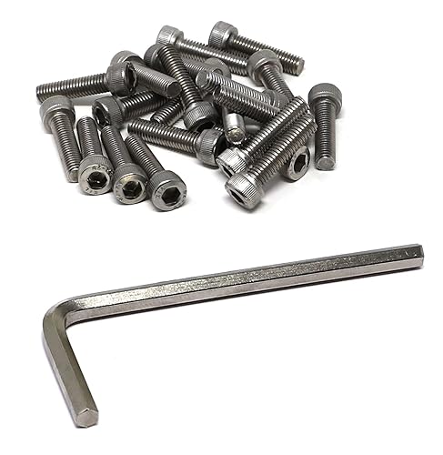 Miniatura 141 de iexcell 25 piezas M4 x 60/65/70/75/3.150 in paso de rosca 0.028 in acero inoxidable 304 cabeza hexagonal Tornillos Tornillos surtido Kit