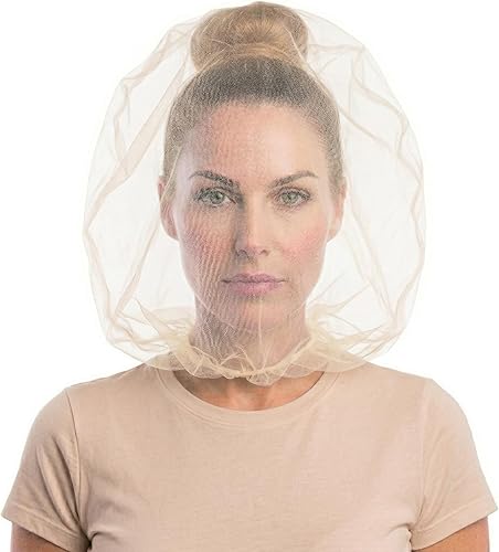 Oversized Makeup Protector Hood, Guards Hair & Makeup While Dressing, Nylon Chiffon, Reusable, Zip Closure, Machine Washable