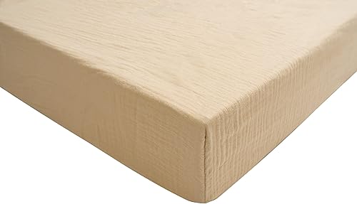 Miniatura 3 de Sábanas para cuna para niñas y niños, sábanas bajeras de muselina extrasuave de 28 x 52 pulgadas, sábanas Netural 100% algodón para cuna para