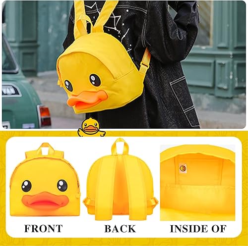 Miniatura 4 de Linda mini mochila con diseño de animales de dibujos animados 3D Amarillo Pequeño Hombro Amarillo