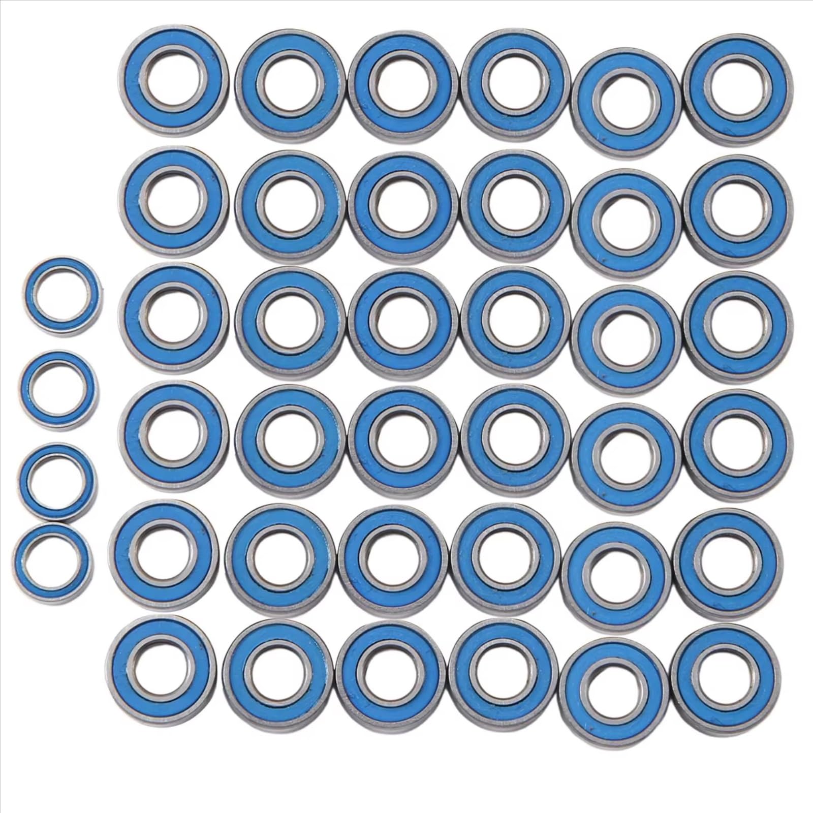 Rodamientos Bolas RC para Tamiya G6-01 Kit De 40 Rodamientos Sellados Piezas De Mejora para Coche RC Accesorios Piezas De Repuesto para Coche De Control Remoto