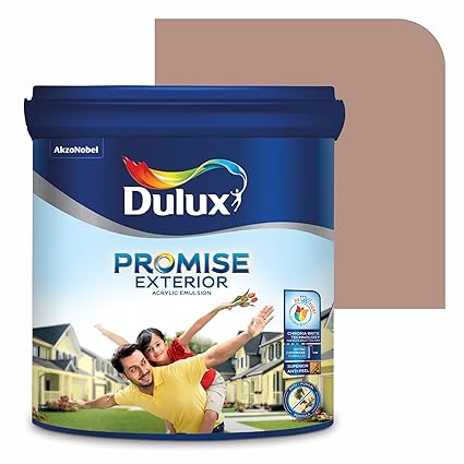 Dulux Promise Exterior Emulsion Paint (4L, Candy Pink) | Ideal for Exterior Walls | Smooth Finish | Anti-Peel & Anti-Crack | Long-Lasting Colors