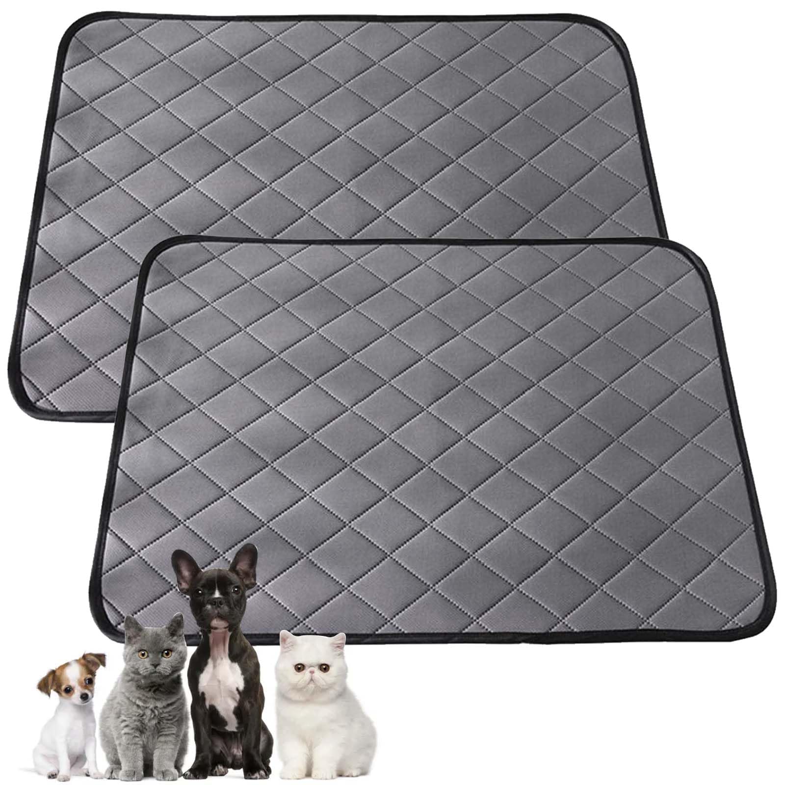 GBKDQQ PIPI wkładki do klatki świnki morskiej, 2 sztuki, 120 x 60 cm, podkładki dla królików, podkładki dla szczeniaków, nadają się do prania, wielokrotnego użytku, podkładki treningowe dla psów