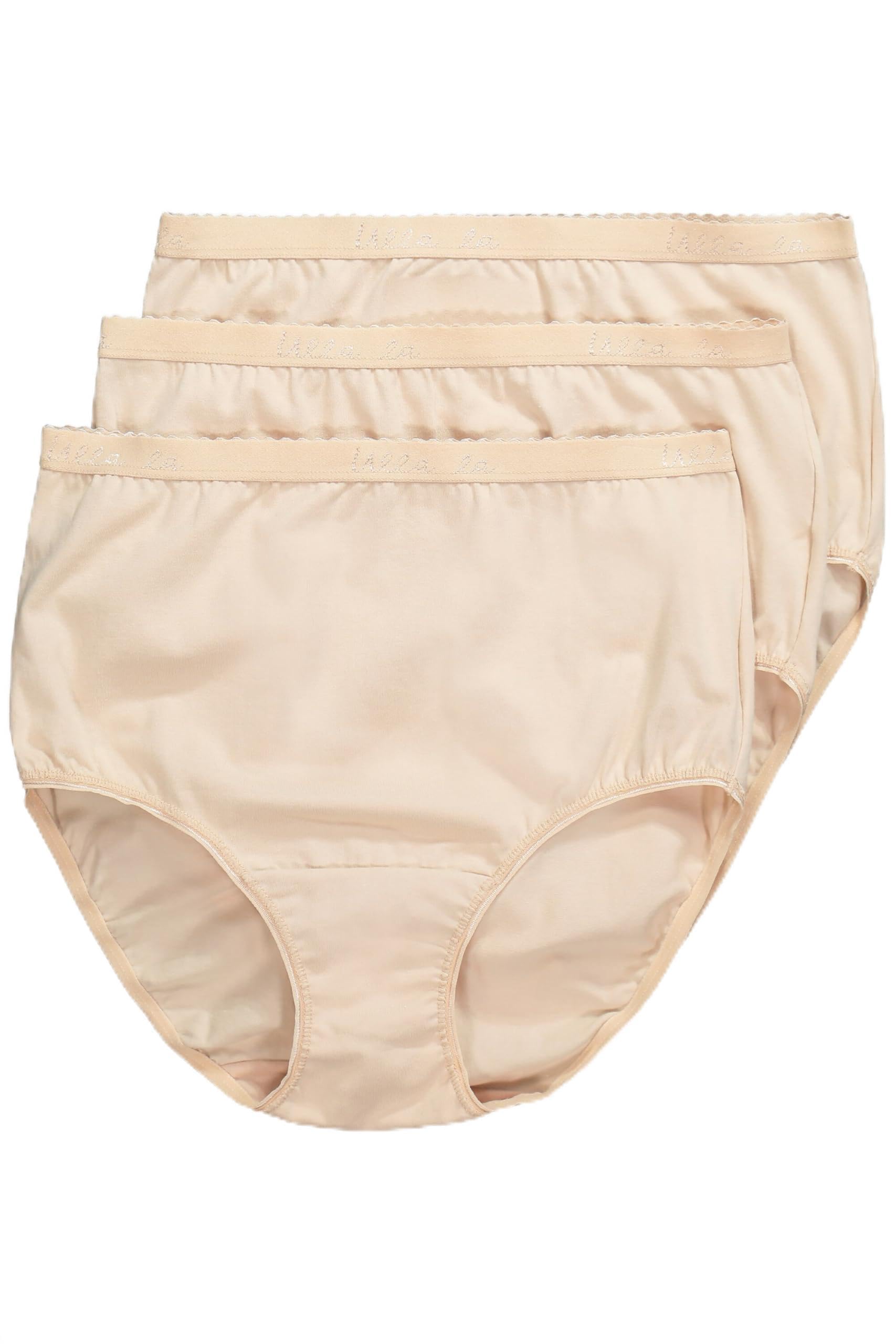 Ulla Popken Women's Slips, 3er-Pack Briefs, perlweiß, 54-56