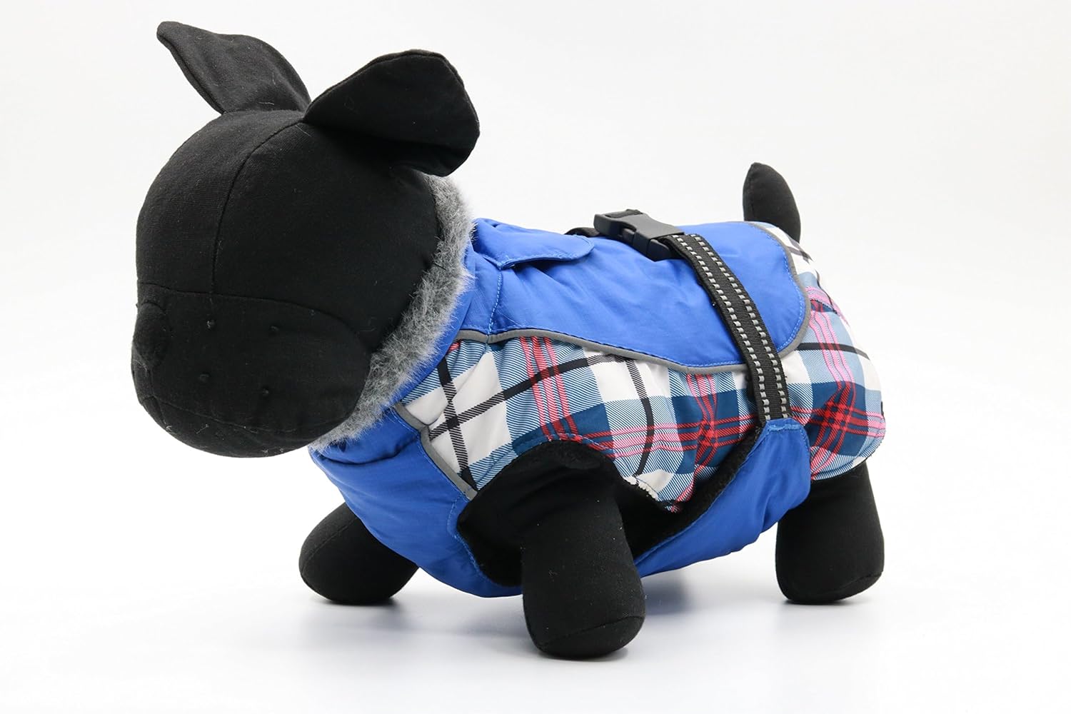 DroolingDog 100% Waterproof Dog Coats Heavy-Duty Dogs Jackets with Warm Fleece Lining for Medium Large Golden Retriever Winter Dogs Clothes with Adjustable Buckle & Reflective Strap, Blue - Image 4