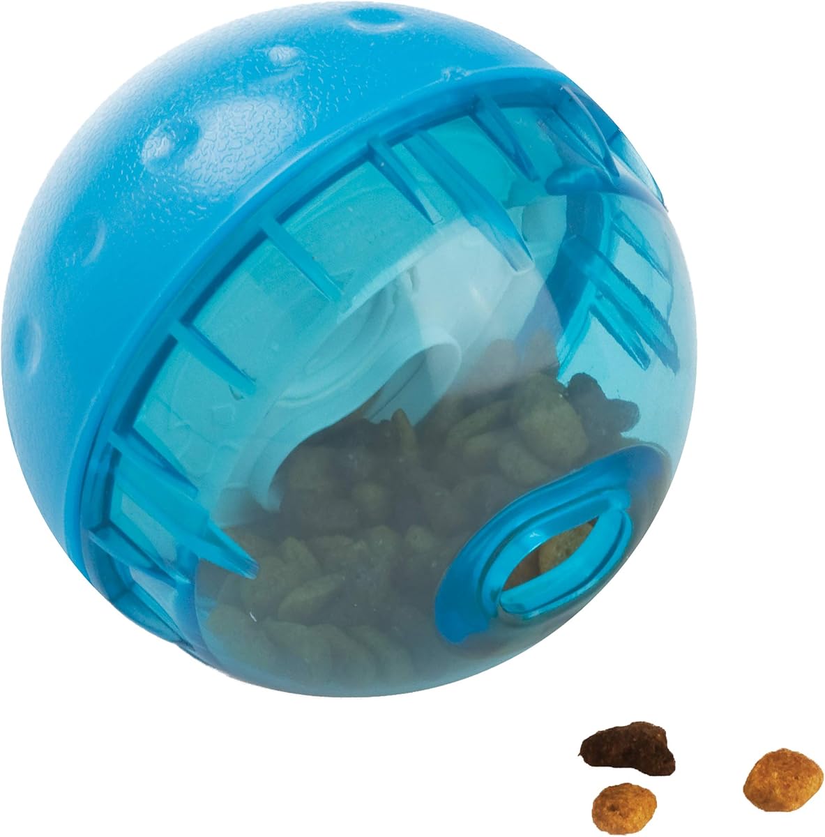 Our Pets Smarter Toys IQ Treat Ball - Colores Mary Vary - 4" - para perros más grandes | Llénelo con bocadillos para recompensar el juego, el rompecabezas de alimentación lenta mantiene a los cachorros grandes ocupados, comprometidos y estimulados mentalmente en casa todos los días