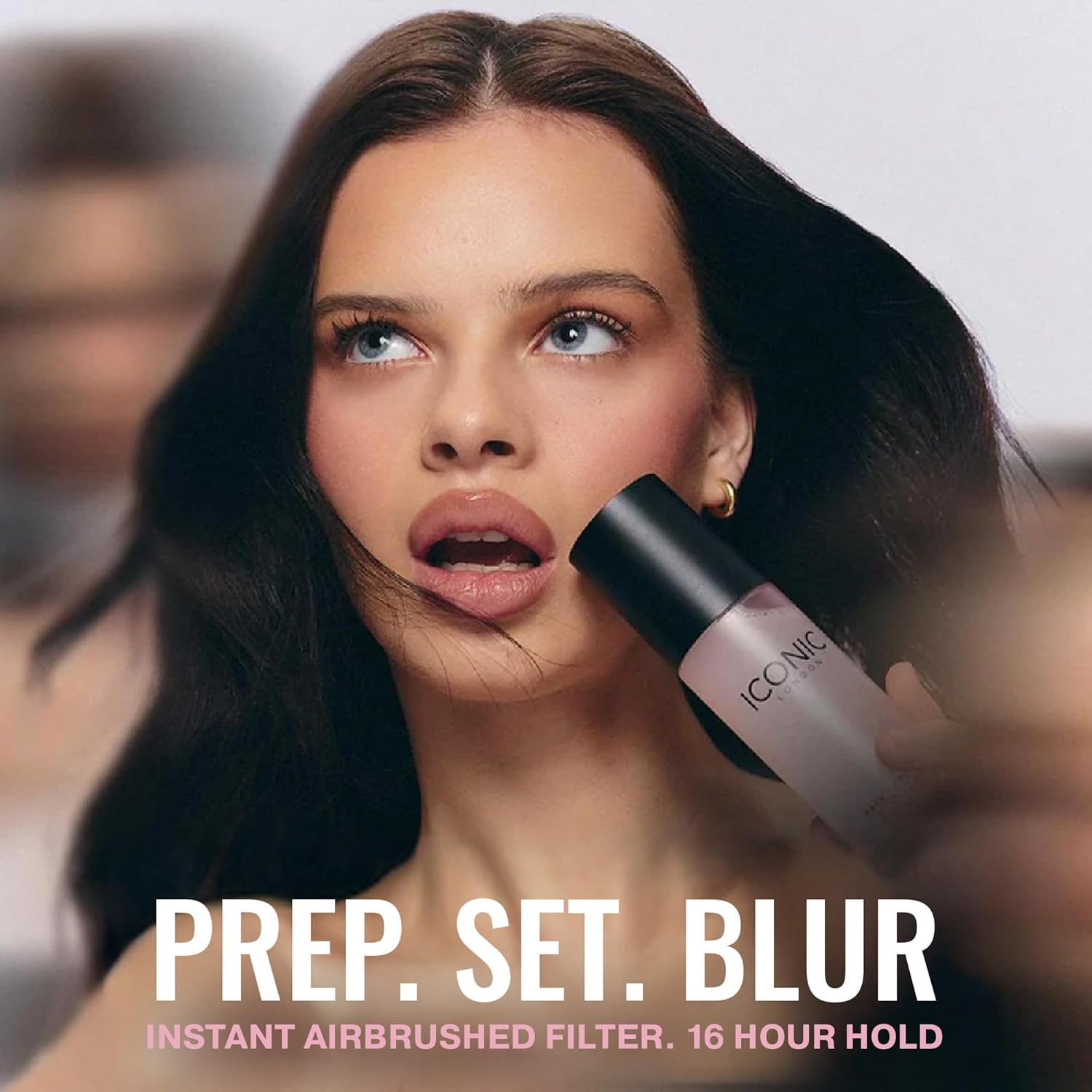 ICONIC LONDON Prep Set Blur Setting Spray | Makeup Fixing Spray, Blurs Imperfections and Gives Skin a Radiant Glow, Vegan Makeup, 30 mL / 1 Fl Oz. - Image 6