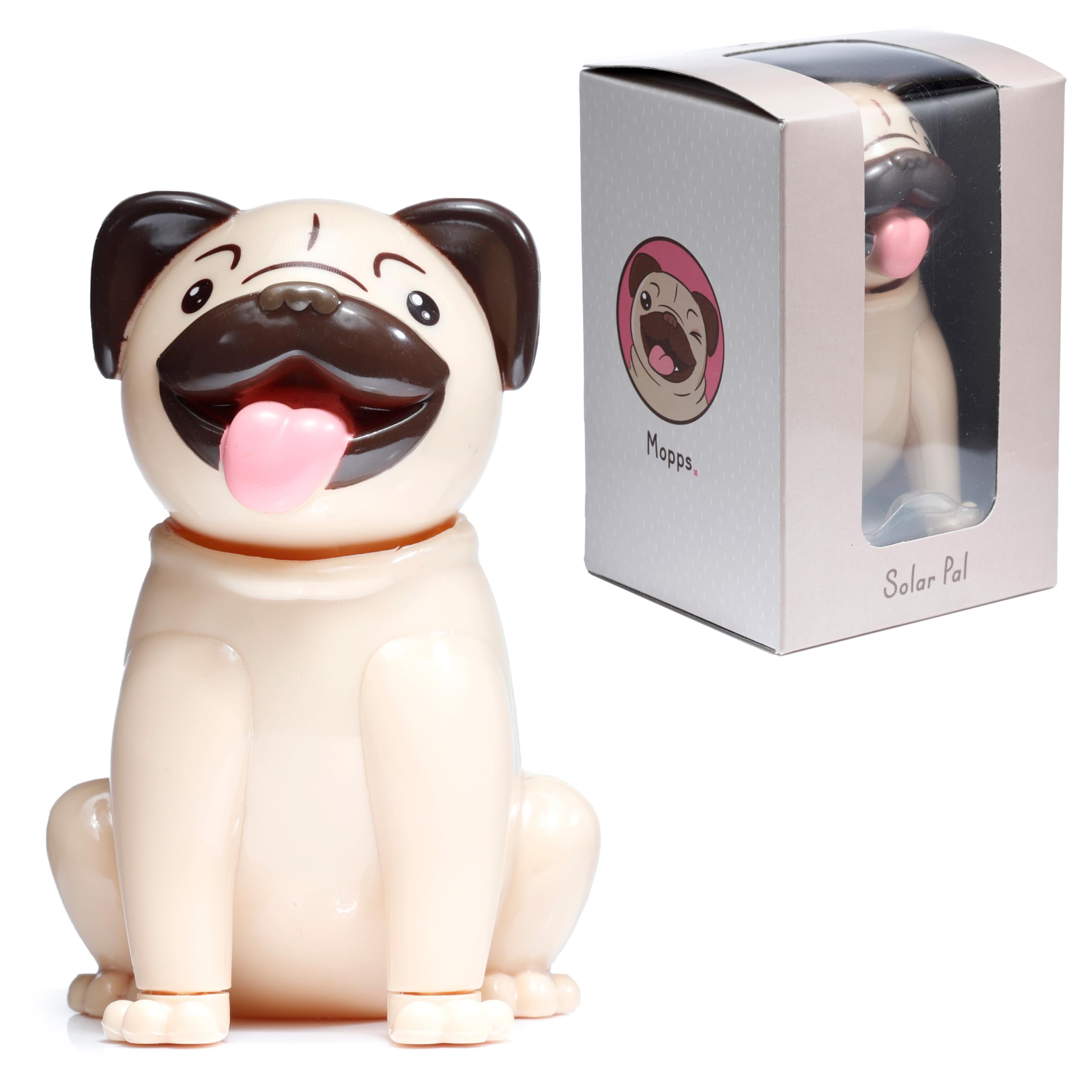 Puckator Solar Pal - Decorazione ad Energia Solare - Pug Carlino
