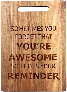 Awesome Gifts for Men Women Large Christmas Charcuterie Cheese Boards Decorative Engraved Acacia Wood Cutting Board Unique...