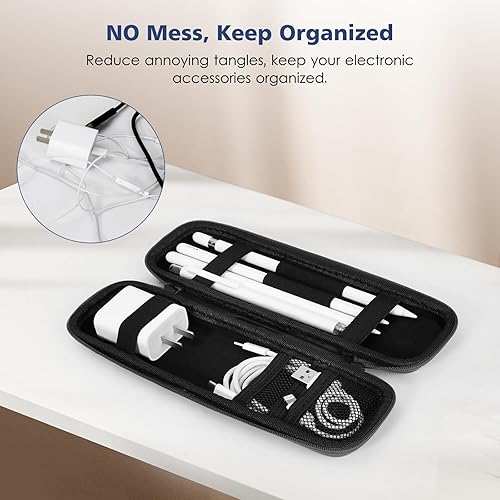 Miniatura 3 de DTTO Funda protectora rígida de piel sintética para accesorios de iPad Pencil Pro, Apple Pencil (12 generación), lápiz Apple Pencil (USB-C), color