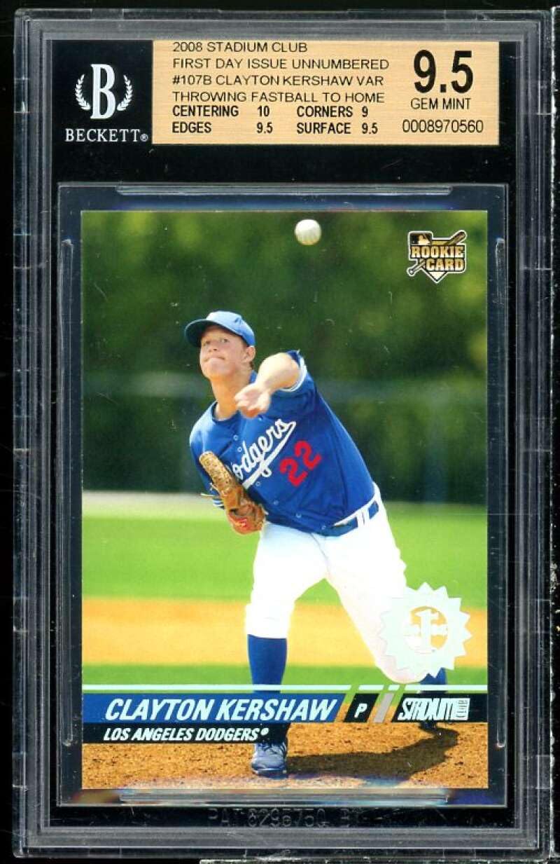 Amazon.com: Clayton Kershaw Rookie 2008 Topps Stadium Club