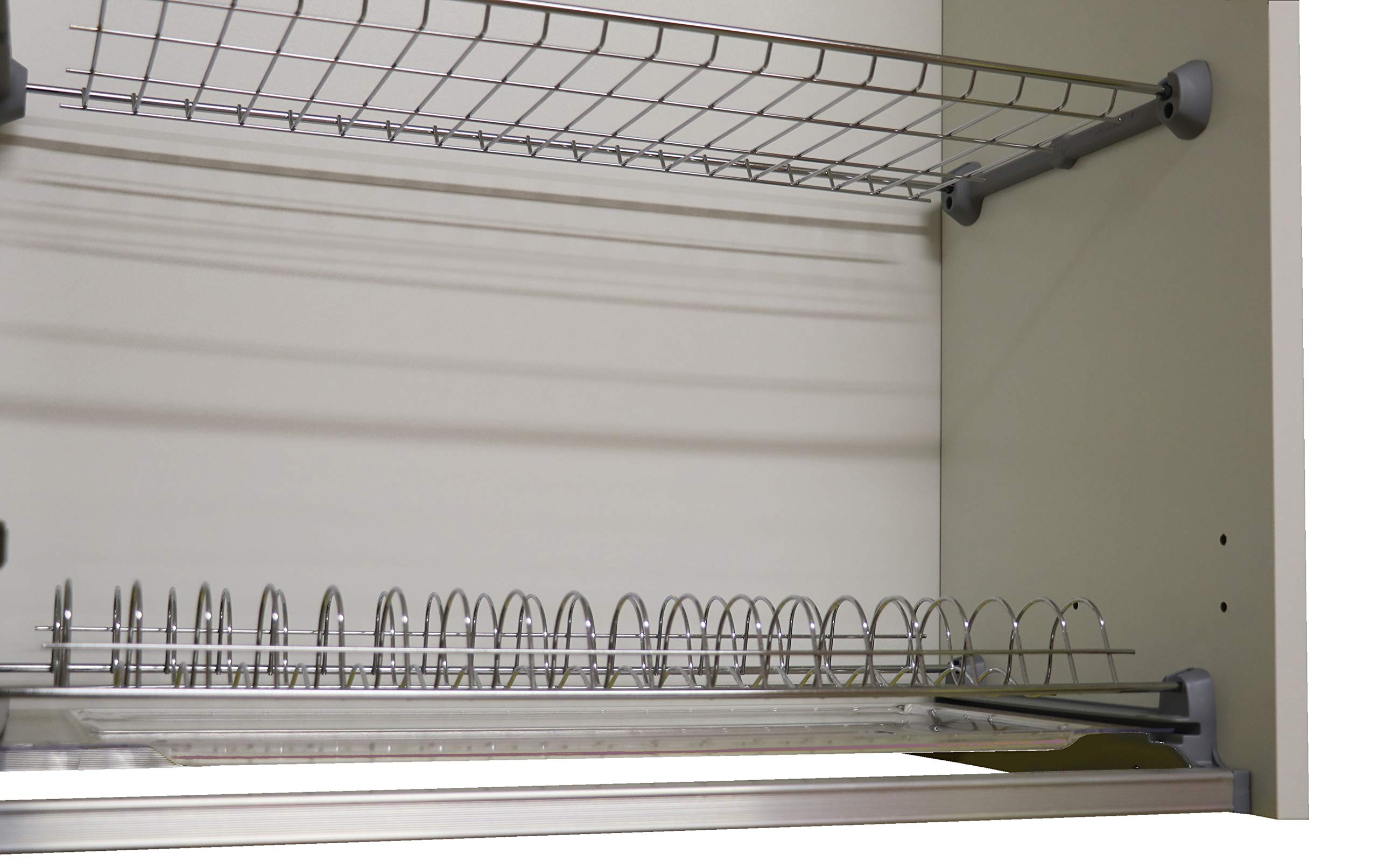 Mabel srl Pensile da 60 cm 1 Anta + ripiano Colore Bianco o Olmo, compra dal Produttore! (Bianco)