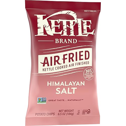 Miniatura 5 de Kettle Brand Papas fritas, chips de sal del Himalaya fritas al aire, bolsa de 6.5 onzas