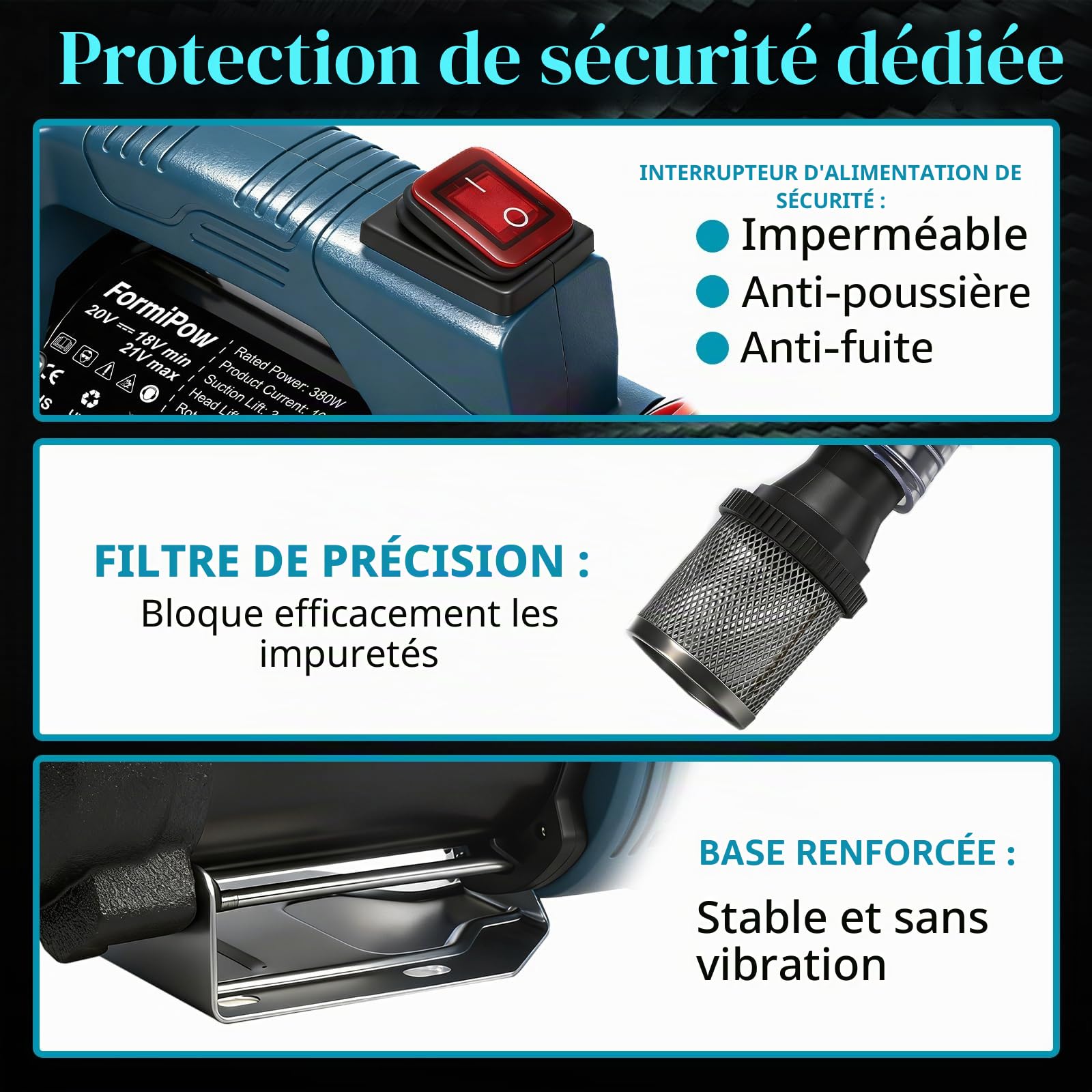 Pompe à Gasoil Sans Fil Compatible avec Makita 18V batterie, 45L/min Pompe Électrique Diesel, Pompe à Carburant avec Pistolet de distribution Arrêt Automatique et Accessoires (sans batterie)