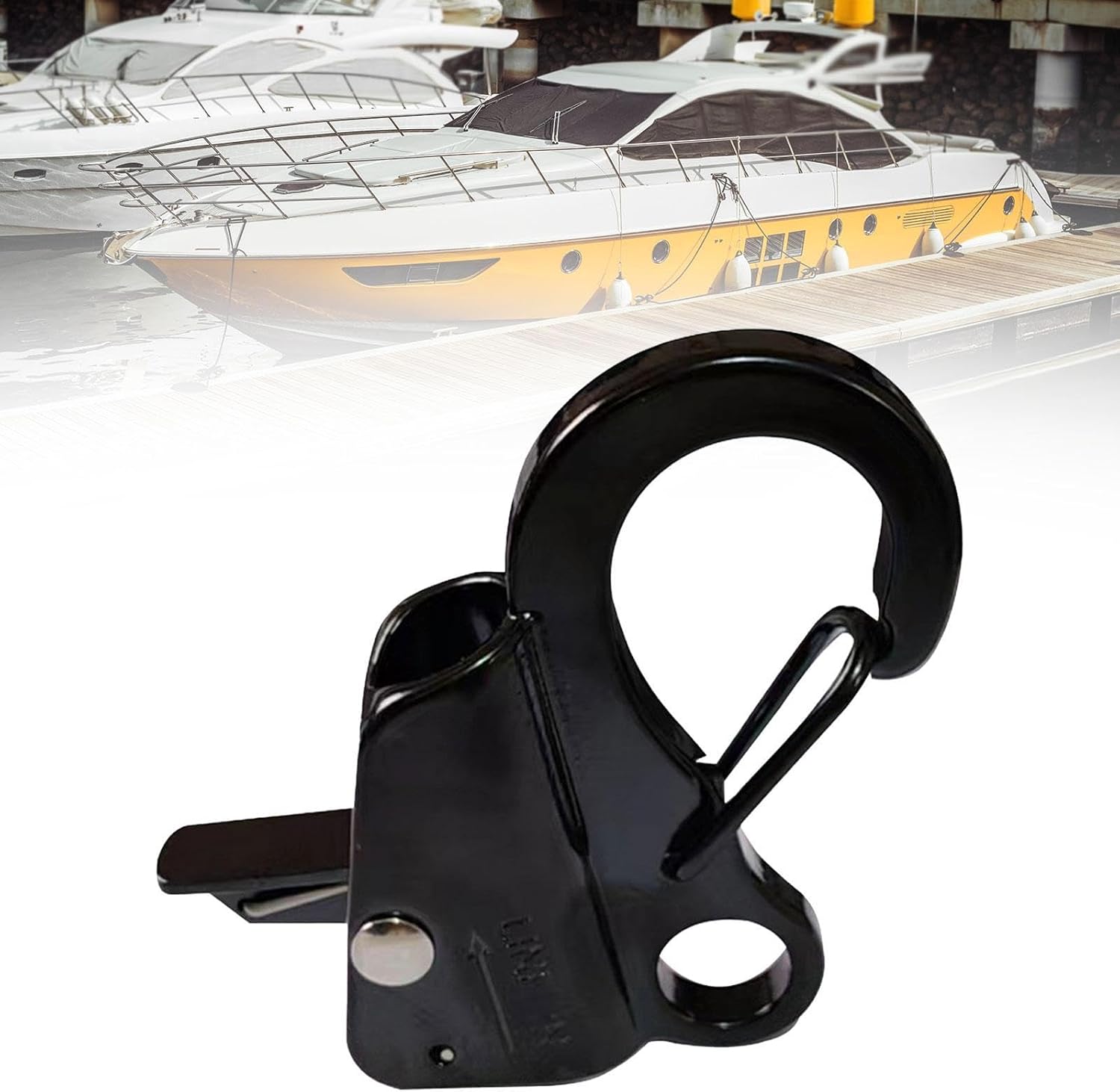 Boat Anchor Hook Sliding Anchor Holds 8000 Lb Quick Release Hooks Anchor for 3/8inch - 5/8inch Anchor Rope Kayak Pontoon