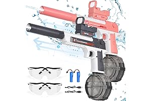Electric Water Gun Set of 2, High Capacity Pump Action Water Guns...