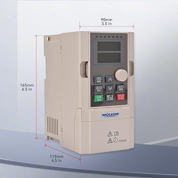 MOLLOM VFD 220V 2.2KW 3HP 9.6A 220V Single or Three Phase Input to 3 Phase 0-3000 Hz Output Variable Frequency Drive Control Inverter for Spindle Motor CNC Speed Control