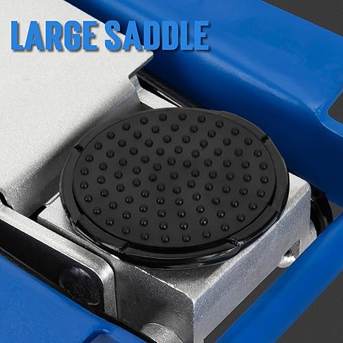 Miniatura 10 de Gato de piso resistente de 2 toneladas, rango de elevación de 5-18 a 13 pulgadas, gato hidráulico de bajo perfil para carro de servicio, capacidad