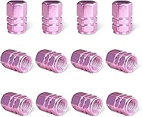 Vista 20 de Ziciner 8 PCS Tapas de Vástago de Válvula de Neumático de Coche, Cubiertas de Válvula de Rueda de Aleación de Aluminio con Anillo O de Goma, Juego